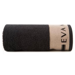 Ręcznik SILK 70x140 cm czarny EVA MINGE Ekskluzywny, gruby ręcznik kąpielowy wykonany z chłonnej i miękkiej bawełny.