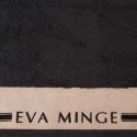Ręcznik SILK 70x140 cm czarny EVA MINGE Ekskluzywny, gruby ręcznik kąpielowy wykonany z chłonnej i miękkiej bawełny.