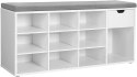 Regał na buty z siedziskiem biały LOFT 104 cm