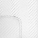 Biała narzuta SOFIA 200x220 cm Elegancka narzuta na łóżko z miękkiego welwetu pikowanego w dużą, gęstą jodełkę, biała.