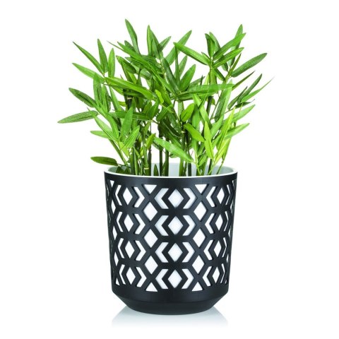 Donica Etnic biało-czarna 25xh27 cm