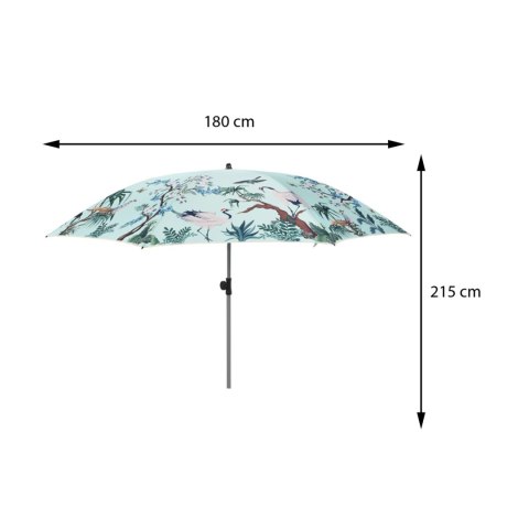 Parasol ogrodowy regulowany Paw błękitny