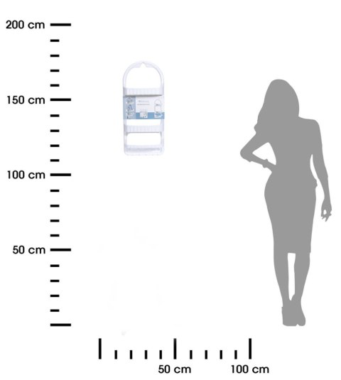 Półka łazienkowa pod prysznic 62 cm