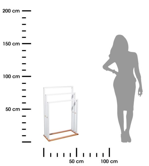 Wieszak na ręczniki Bambou Biały