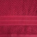 Mięsisty ręcznik ROSITA 50x90 czerwony Miękki, jednolity kolorystycznie ręcznik bawełniany o dużej gramaturze