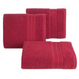 Mięsisty ręcznik ROSITA 70x140 czerwony Miękki, jednolity kolorystycznie ręcznik bawełniany o dużej gramaturze
