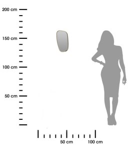 Nowoczesne lustro ścienne złote 35 cm