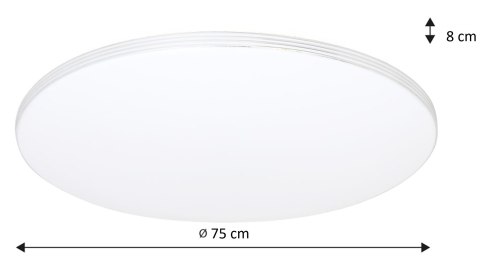 Plafon SIENA 80W LED 75 cm z pilotem