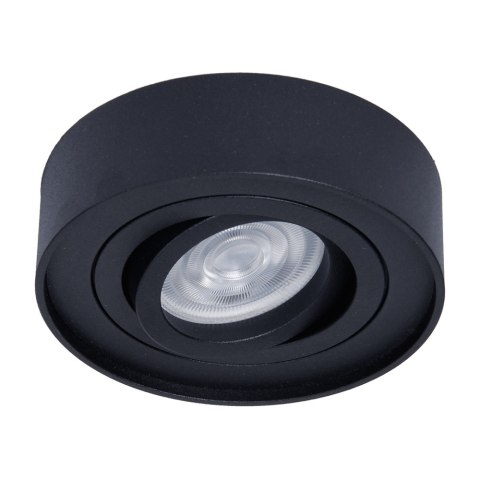 Lampa wpuszczana oczko NUSA round czarna GU10