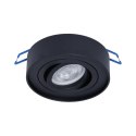 Lampa wpuszczana oczko NUSA round czarna GU10