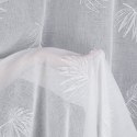 Zasłona gotowa JESSI 140x260 białaliście Zasłona gotowa ze srebrnym nadrukiem liści z przelotkami, rozmiar 140x260 cm