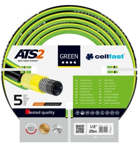 Wąż Ogrodowy GREEN 5 ATS2 1/2" 25mb UV Cellfast