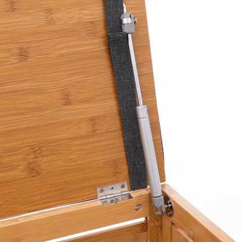 Bambusowy kosz na pranie z siedziskiem