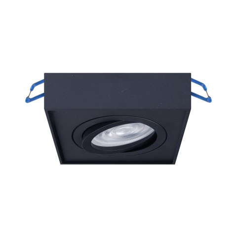Lampa wpuszczana oczko NUSA square czarna GU10