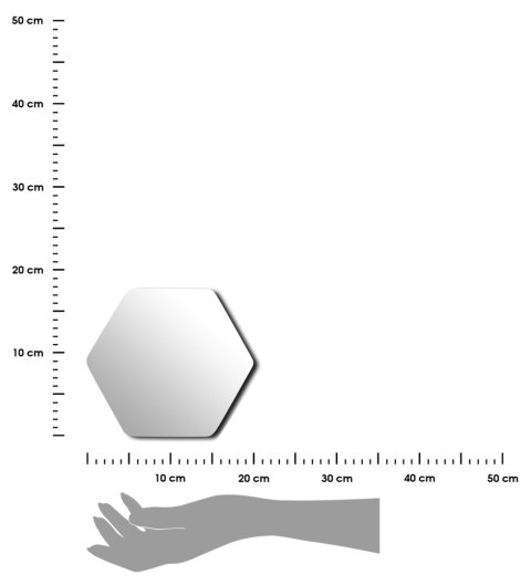 Lustra samoprzylepne Levi Hex 4 sztuki