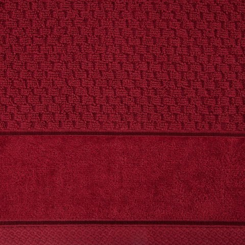 Mięsisty ręcznik FRIDA 50x90 bordowy Miękki, jednolity kolorystycznie ręcznik bawełniany o dużej gramaturze