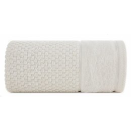 Mięsisty ręcznik FRIDA 50x90 kremowy Miękki, jednolity kolorystycznie ręcznik bawełniany o dużej gramaturze