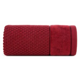 Mięsisty ręcznik FRIDA 70x140 bordowy Miękki, jednolity kolorystycznie ręcznik bawełniany o dużej gramaturze