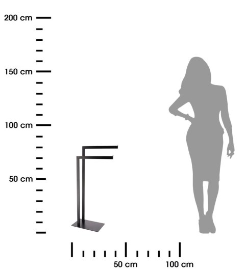 Podwójny wieszak łazienkowy Raspo Black