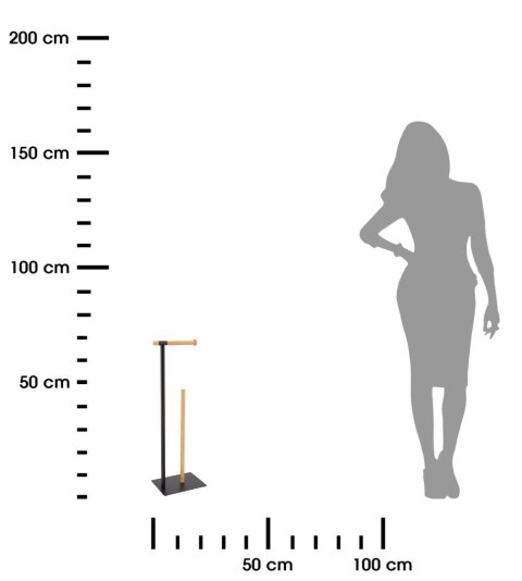 Stojak na papier Black bamboo 69 cm