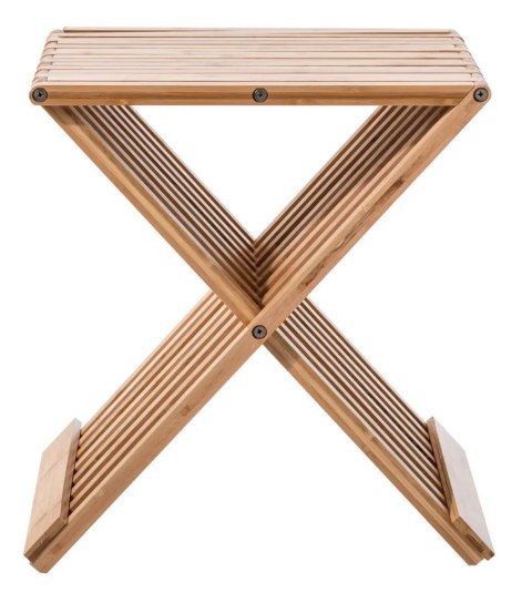 Stołek bambusowy Cross składany