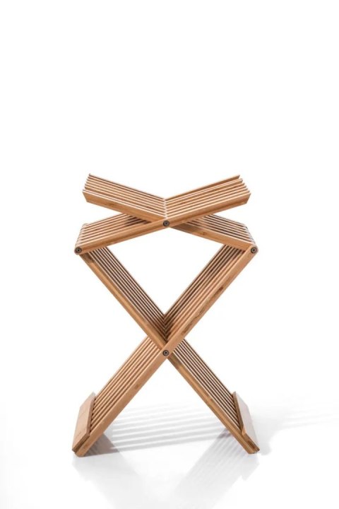 Stołek bambusowy Cross składany