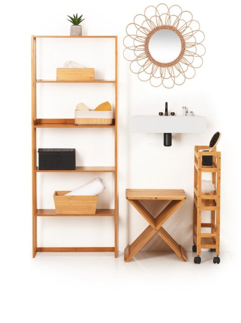 Stołek bambusowy Cross składany