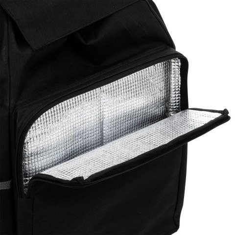 Wózek zakupowy na kółkach czarny