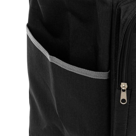 Wózek zakupowy na kółkach czarny