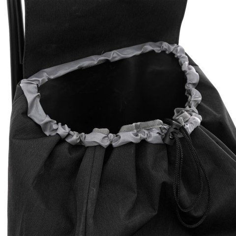 Wózek zakupowy na kółkach czarny