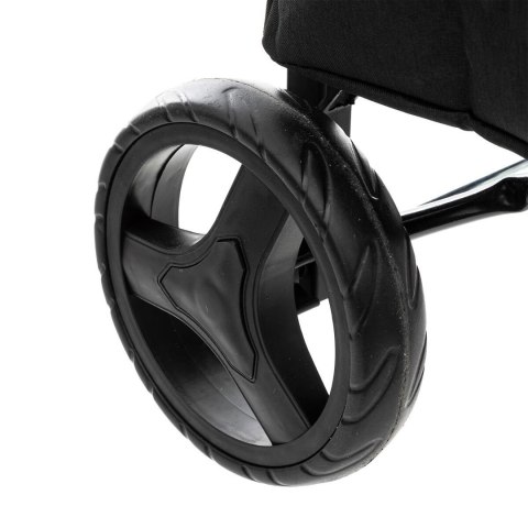 Wózek zakupowy na kółkach czarny