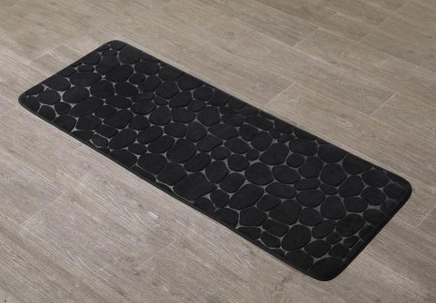 Dywanik łazienkowy 45x120 Stones Czarny