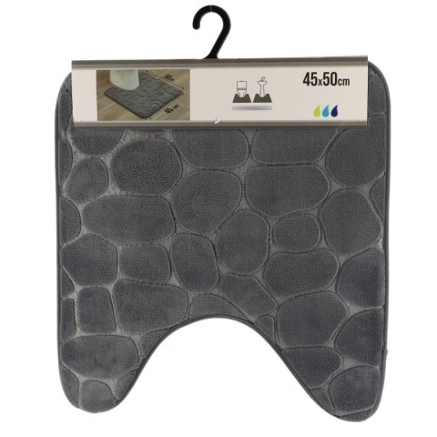Dywanik pod WC 45x50 cm Stones Grafitowy