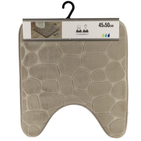 Dywanik pod WC 45x50 cm Stones Taupe
