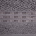 Mięsisty ręcznik ROSITA 50x90 grafitowy Miękki, jednolity kolorystycznie ręcznik bawełniany o dużej gramaturze