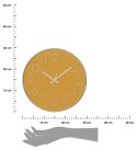 Zegar ścienny Laure 30 cm żółty