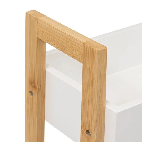 Bambusowy wózek mobilny Natureo White