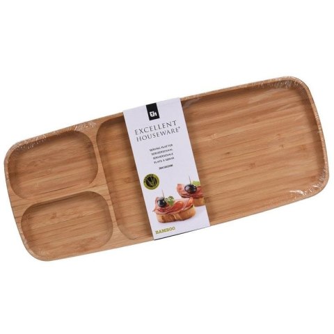 Naczynie do serwowania 3 komorowe bambus