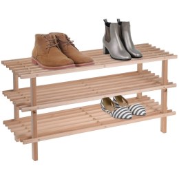 Półka na buty drewniana 3 poziomy