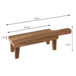 Deska podłużna z drewna akacji 38x11 cm