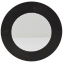 Lustro ścienne okrągłe czarne 40 cm