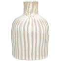 Wazon porcelanowy Stripes kremowy 15 cm