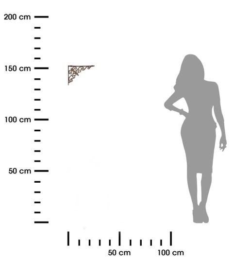 Wspornik żeliwny wiktoriański wzór 2