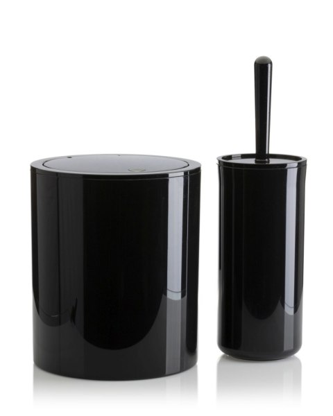 "Zestaw łazienkowy 5 el Carmen czarny Klasyczny zestaw łazienkowy ""Carmen"" składający się z 5ciu elementów, kolor czarny"