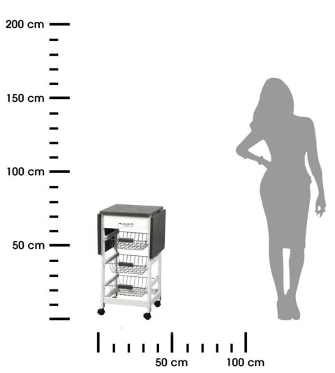 Barek kuchenny z rozkładanym blatem