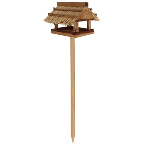 Karmnik dla ptaków stojący drewniany