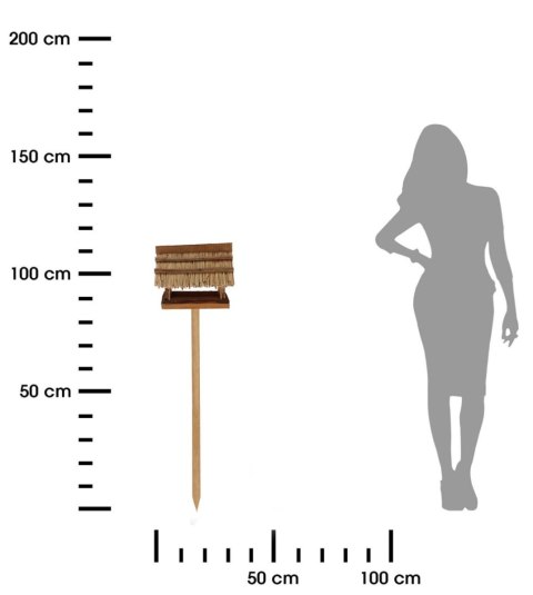 Karmnik dla ptaków stojący drewniany