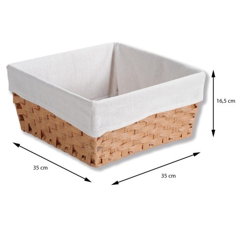 Koszyk na pieczywo z bawełnianą wyściółką 35x35 cm
