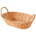 Koszyk owalny na pieczywo i owoce beż 28x21 cm