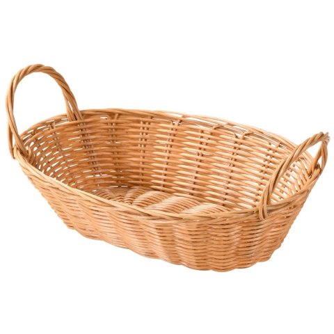 Koszyk owalny na pieczywo i owoce beż 28x21 cm
